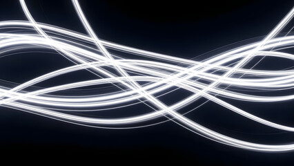 Futuristic Space Energy Abstract Background with Glowing Particles