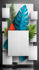 3D geometric blocks with tropical leaves