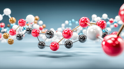 3D molecular structure model