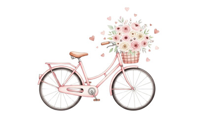bicycle with flowers