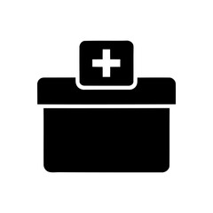 Medical Box Icon &ndash; Flat Minimal First Aid Symbol