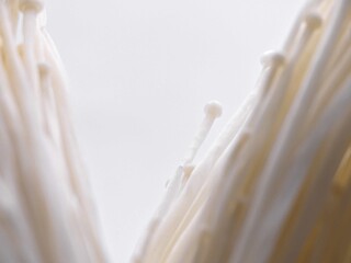 Enoki mushroom - Typical of Japanese cuisine
