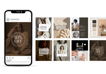 Social Media Minimal Post_With Brown Accents