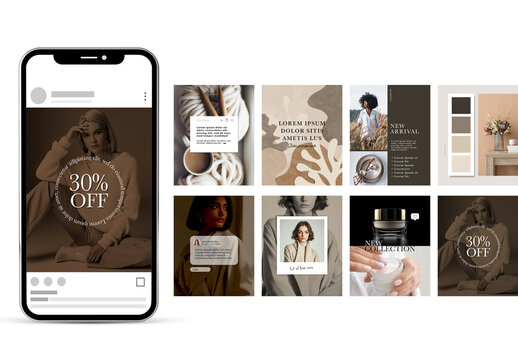 Social Media Minimal Post_With Brown Accents