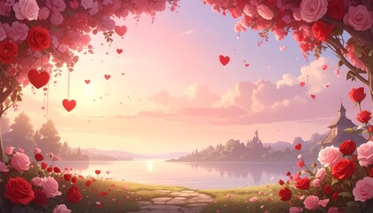 sunset in the mountains