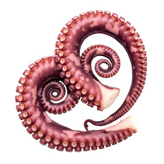 [Generative AI] 소용돌이 형태로 배치된 문어 다리