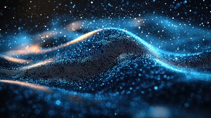 Abstract digital waves