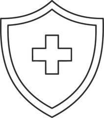 Fototapeta premium Medical shield logo design