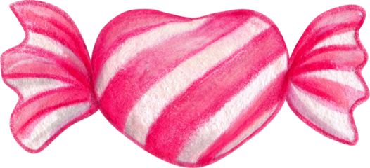 hand drawn round striped candy