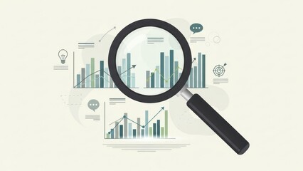 magnifying glass on the internet