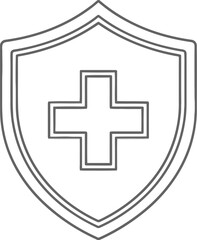 Obraz premium Medical shield logo design