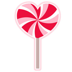 Vector simple swirly lollipop