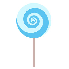 Vector simple swirly lollipop