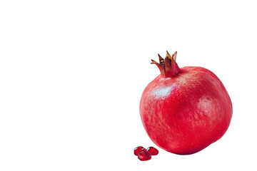 pomegranate isolated on white background