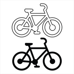 Adobe IllustratThree Bicycles Vector Illustration Isolated on White Eco Friendly Urban Transportor Artwork