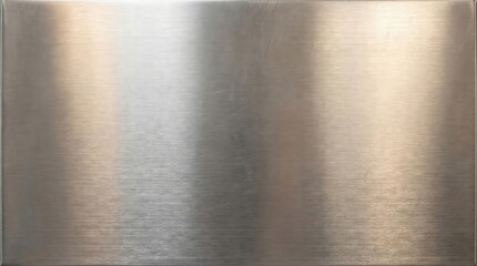 A smooth, reflective metallic surface with a brushed texture, ideal for backgrounds and design projects.