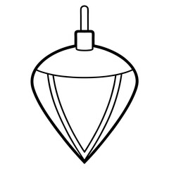 Obraz premium Plumb Bob line art vector