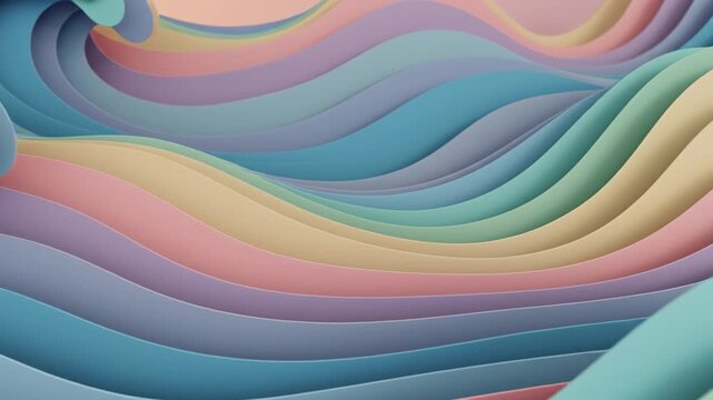 Pastel wave layer paper curve abstract gradient flowing texture smooth pastel wave paper layers abstract ocean curve pattern soft gradient smooth flow serene color palette