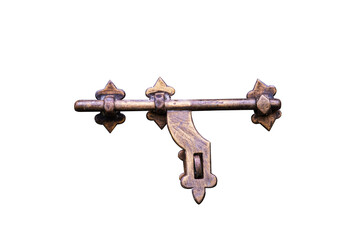 Vintage brass door latch