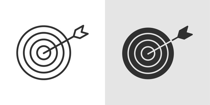 Goal Icon representing achievement, targets, success, and objectives.