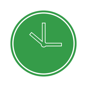 Green Clock Icon