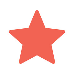 Obraz premium Red Star Icon