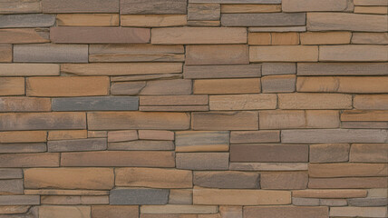 Obraz premium Stacked Natural Stone Wall Texture with Earthy Tones and Irregular Shapes background stacked stone