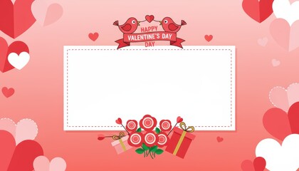 Love celebration valentine's day digital card design festive environment vibrant colors romantic theme for engaging greetings and wishes