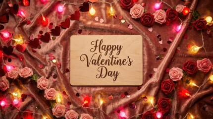 Romantic valentine's day celebration home decor festive arrangement cozy indoor setting close-up view love and affection inspired decoration for an unforgettable evening