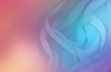 Layered Abstract Shapes With Soft Gradient Background organic