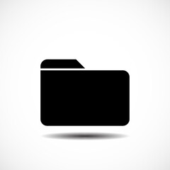 Folder icon isolated on white background, for your web site design, app, logo, UI. Vector illustration
