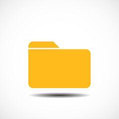 Folder icon isolated on white background, for your web site design, app, logo, UI. Vector illustration