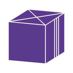 Purple Box Vector Illustration