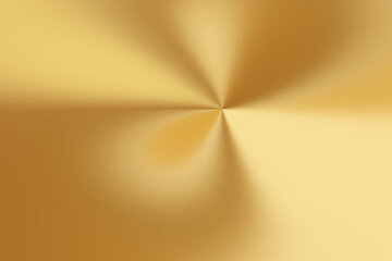 Golden metallic surface showing radial light and shadow creating vibrant abstract background