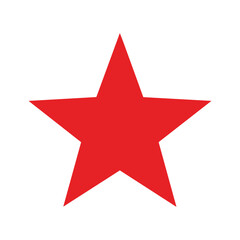 Obraz premium Red Star Icon