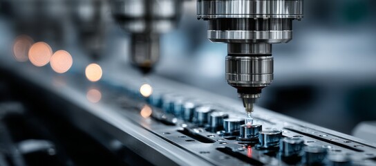 Manufacturing of microchip components in a semiconductor plant, featuring image technology