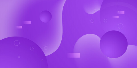 Abstract colorful fluid purple background with circle shapes pattern geometric design. Simple and modern banner element concept style. Eps10 vector