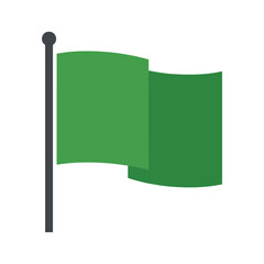 Green Flag Illustration