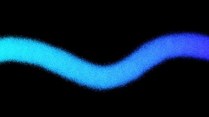 Noisy grainy gradient color flow wave shaped backdrop design. Abstract glowing dust grain noise flow neon gradient multicolour background on dark.