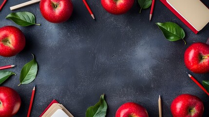 Celebrate teachers with this heartfelt apple-themed frame for events and invitations.