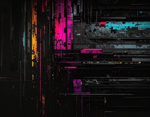 デジタルで不気味なイメージの抽象的な背景