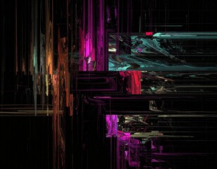 デジタルで不気味なイメージの抽象的な背景