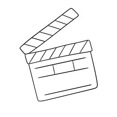Clapperboard outline