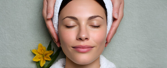 The facial treatment offers gentle skin cleansing combined with deep hydration.