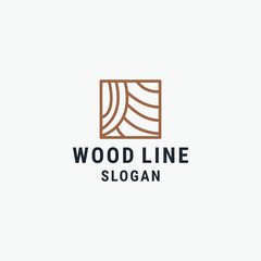 Wood logo template vector illustration design