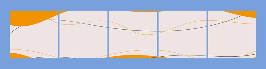 This template allows users to create appealing posts on social media with simple shapes and colors. Ideal for sharing stories and ideas.