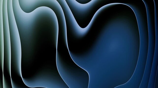 Minimal abstract 3D render featuring curves and gentle light