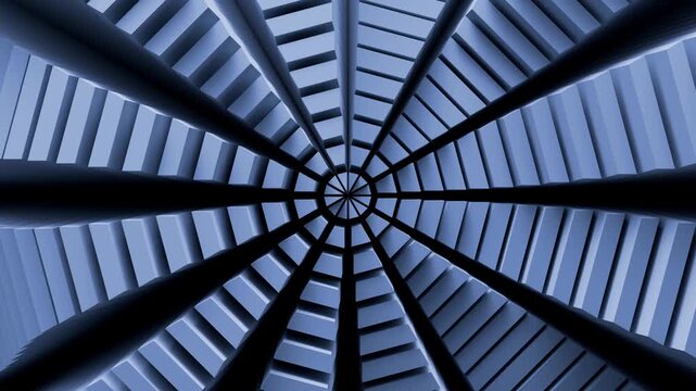 Intricate pattern of spiraling shapes creating captivating visuals