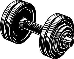 dumbbell isolated on white