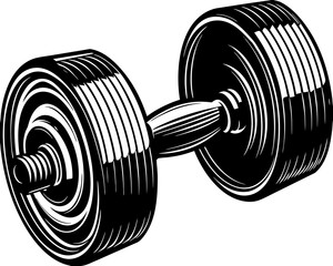 dumbbell isolated on white
